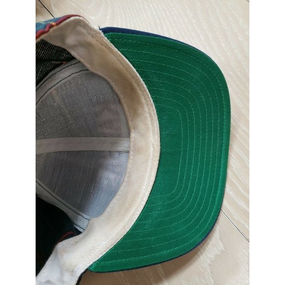 Kansas University Vintage Snapback Hat Tartan Plaid USA Made - Picture 8 of 10